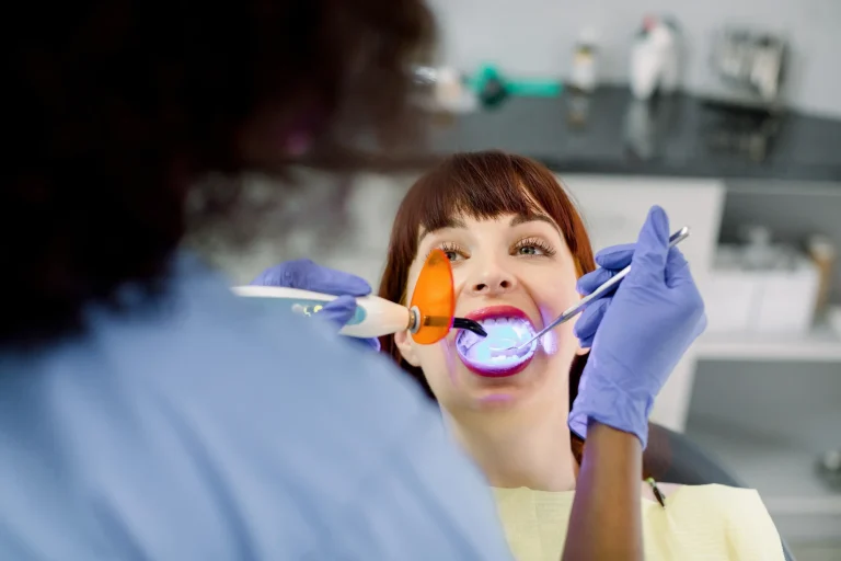 Fluoride sealant dental visit