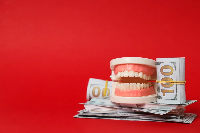 Dental finance money concept