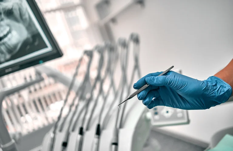 Periodontal tools close-up