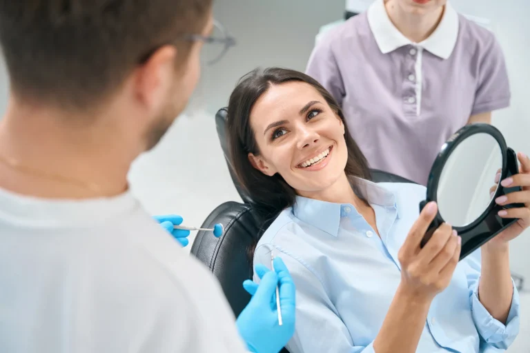 Cosmetic dentistry reflection check